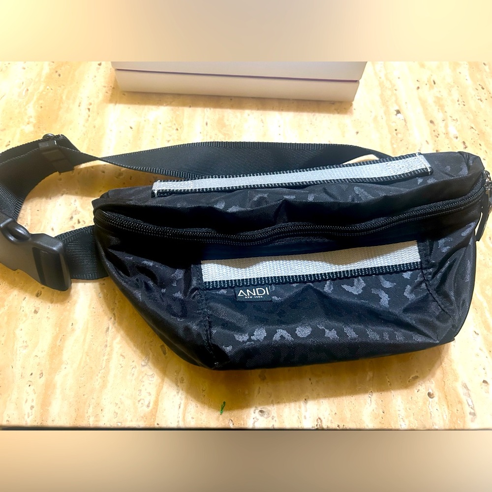 COPY - ANDI the bum bag black leopard / crossbody, hand bag and waist pack